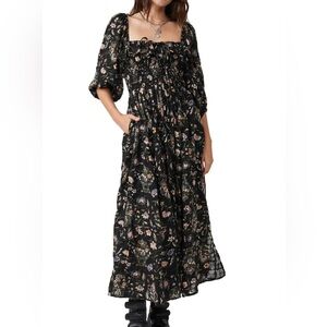 Free People Printed Oasis Midi Dress